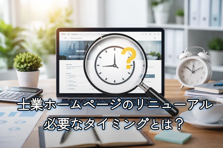 士業ホームページのリニューアルが必要なタイミングとは？